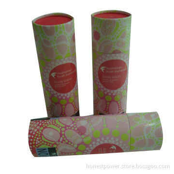 Cardboard Tubes with Specialty Paper and Luxury Printing, Customized Sizes and Logos are Accepted